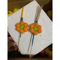 ราคา ชุดธูปเทียนลอยกระทง ลายดอกไม้ งานฝีมือทำจากอาหารปลา (20936464390)