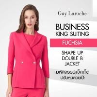 ราคา แจ็คเก็ตเข้ารูปสีชมพูDouble B Shape up Jacket Guy Laroche King suiting fuchsia GAGCPI (20684416111)
