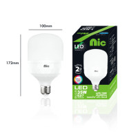ราคา ร้าน NIClighting หลอดไฟ LED หลอด LED SlimBulb light ขั้ว E27 หลอดไฟ E27 25W 35W 45W 65W 85w หลอดไฟ LED สว่างนวลตา มีแสงขาว และ แสงวอร์มไวท์ (19921135602)