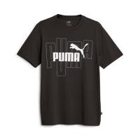 ราคา PUMA BASICS เสื้อยืดผู้ชาย GRAPHICS Mens Tee สีดำ APP 67718301 (20174879362)