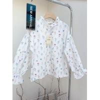 ราคา พร้อมส่ง Sherbet เสื้อแขนยาวคอระบาย แต่งโบว์หน้า แขนทรงบอลลูนพองๆผ้าเปลือกไม้ น่ารักมาก อก40ยาว23 (21190844330)
