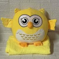 ราคา ตุ๊กตาหมอนผ้าห่ม หมอนตุ๊กตา หมอนผ้าห่ม ตุ๊กตาผ้าห่ม นกฮูกตาโต นกฮูก หลากสี (16495388211)