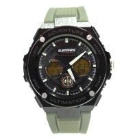 ราคา ใหม่ล่าสุด นาฬิกาผู้ชาย US SUBMARINE ขอบเหล็ก สายยางซิลิโคน 2 ระบบ Quartz และ Digital จอ และไฟLED กันน้ำ 100 จับเวลา ตั้งปลุกได้ ส่งเร็ว ส่งไว (20502937985)