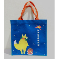 ราคา กระเป๋าผ้าสตาร์บัคส์ กระเป๋า Starbucks Gift Bag 2023 Fox Holiday (17340464757)