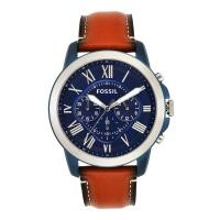 ราคา มีคูปองลด12 Fossil นาฬิกาข้อมือผู้ชาย Analog ขนาดหน้าปัด 44MM รุ่น FS5151 GRANT สีน้ำตาล (20811070207)
