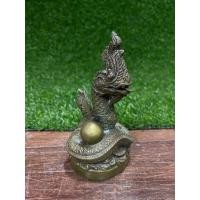 ราคา องค์ปู่พญานาคหน้าตัก3นิ้วเนื้อโลหะทองเหลือง (13933563882)