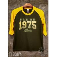 ราคา เสื้อแขนสามส่วน เสื้อแขนสามส่วนวินเทจ เสื้อไหล่สโลป เสื้อยืด เสื้อยืดวินเทจ Vintage รหัสสินค้า T 18 (20836726975)