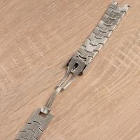 ราคา Cruved End Silver Stainless Steel Bracelet Band Strap FITS TAG Heuer LINK Series Diamond 22mm (20129634392)