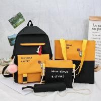 ราคา กระเป๋าเป้ 4 ใบ กระเป๋าเซตผู้หญิง คุ้มมาก กระเป๋าสะพายหลัง กระเป๋านักเรียน สินค้าพร้อมส่งจกาไทย (4998472207)