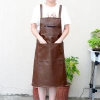 ราคา หนังหนาผ้ากันเปื้อนกันน้ำห้องครัวหนังนิ่มหลวมหนังเอี๊ยมหญิงทำงานน้ำพิเศษPUผ้ากันเปื้อนหนัง (19587398587)