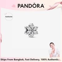 ราคา 925 sterling silver Sparkling Herbarium Cluster Charm fit Snake Chain bracelet women fashion DIY jewelry Mothers Day gift for Mom (18570981538)