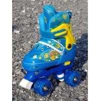 ราคา รองเท้าสเก็ต ล้อ PU อย่างดี มีไฟ โรลเลอร์สเกต Rollerskate สำหรับเด็กหญิงและชาย รุ่น 2 ล้อคู่ ปรับขนาดไซส์ได้4ระดับ 2สี 2ไซส์ (20563928691)