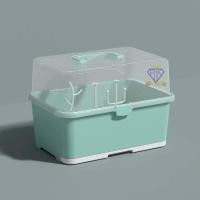ราคา พร้อมส่ง O002 กล่องเก็บขวดนมแบบพกพาสะดวก มีหูหิ้ว ฝาล็อคแน่น มีก้านสำหรับผึ่งขวดนม ที่คว่ำขวดนม ชั่นคว่ำขวดนม จุกนม แก้ว กล่องเก็บของ (15443774212)
