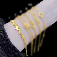 ราคา สร้อยข้อมือทอง 24K สร้อยข้อมือแฟชั่น พร้อมส่ง (19024173210)