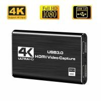 ราคา 4K USB 3 0 Video Capture Card HDMI 1080P 60fps HD Grabber สำหรับ OBS จับการ์ดเกมสด (14713805861)