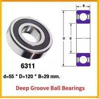 ราคา 6311 deep groove ball bearing ลูกปืน ตลับลูกปืนเม็ดกลมล่องลึก ฝายาง (20333199109)