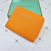 ราคา กระเป๋าสตางค์ใบสั้น ซิปรอบ ขนาดเล็กกะทัดรัด ด้านในสีแดง พร้อมกล่อง (20572270777)