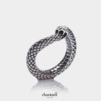 ราคา CHANTARA แหวนงู แหวนงูกินหาง แหวนเงินแท้ แหวนรมดำ แหวนชาย แหวนมงคล เรียกโชค เรียกทรัพย์ แหวนแฟชั่นชาย ฟรีผ้าเช็ดแหวน จัดส่งฟรี Ouroboros Ring (6250052258)