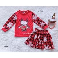 ราคา ชุดคริสมาสเด็กสีแดงลาย Raindeer เสื้อคริสมาสเด็ก (20385438118)
