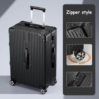 ราคา HANK กระเป๋าเดินทาง 20 24 28นิ้ว Suitcase 007 B07 กระเป๋าเดินทางล้อลาก วัสดุPC ABS กรณีรถเข็น รุ่นซิป กระเป๋าล้อลาก กระเป๋าเครื่องสำอางขนาด 14 นิ้ว Cosmetic Bag Trolley Bag Luggage (20605056741)