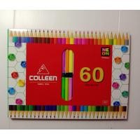 ราคา Colleen สีไม้คอลลีน 60สี 30แท่ง ชนิดสองหัว (1817364568)