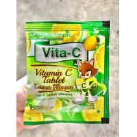 ราคา พร้อมส่ง วิตามินซี แบบซอง Vita C Vitamin C 25 mg 1 ซอง 30 เม็ด อม เคี้ยวได้ อาหารเสริมสุขภาพ ไวต้า ซี สำหรับเด็ก (9695920548)