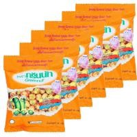 ราคา ท้งหมด 6 ชิ้น GREENNUT กรีนนัท ถั่วอบ รสกุ้ง 40 กรัม (2444708875)