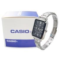 ราคา กันน้ำได้ นาฬิกาแฟชั่นผู้หญิง พร้อมกล่อง นาฬิกาคาสิโอ้ casioผู้หญิง หน้าปัดเหลี่ยม สายแสตนเลส คาสิโอ้ผู้หญิง TW618 (19481952689)