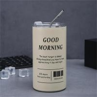 ราคา แก้วเก็บความเย็น แก้วกาแฟ 304 สเตนเลส พร้อมหลอดดูด กระติกเก็บความเย็น สแตนเลส แก้วสแตนเลส ขนาด 600 มล หลอดสแตนเลส (20257300286)