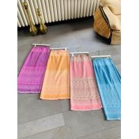 ราคา อัพเดตผ้าถุงผ้าฝ้าย ผ้าถุงกึ่งสำเร็จติดตะขอทรง จีบหน้านางเป็นผ้าฝ้ายทอเครื่องทอแน่นลายสวยคมชัด Cotton Embroidery Thai Style Sinh (20689584548)