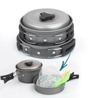 ราคา ชุดหม้อสนาม SY 200 ปิคนิคแบบพกพา อุปกรณ์แคมปิ้ง เดินป่า หม้อ กระทะ ท่องเที่ยว รุ่นCooking Set Pot And Pan 09A Rat (1451110065)