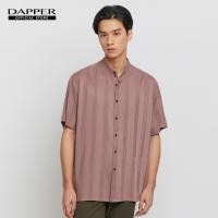 ราคา DAPPER เสื้อคอจีน ลายทาง Brush Stroke สีชมพู (20251797770)
