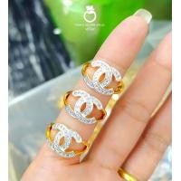 ราคา แหวน 0351 รุ่นฟรีไซส์ แหวนเพชร เคลือบแก้ว หนัก 1 สลึง แหวนทองเคลือบแก้ว ทองสวย แหวนทอง แหวนทองชุบ แหวนทองสวย แหวน (19338654350)