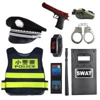 ราคา เด็กชุดตำรวจแมวดำนายอำเภอเด็กตำรวจจราจรหมวกใหญ่ไฟฟ้าของเล่นCSชุดเด็กชายและเด็กหญิงของขวัญวันเกิด (20757381154)