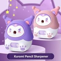 ราคา Kawaii Sanrio Kuromi ดินสอ Sharpener อะนิเมะรูปนักเรียนมัลติฟังก์ชั่ Auto Feed ดินสอ Sharpener อุปกรณ์โรงเรียนเด็กของขวัญ (21002236468)