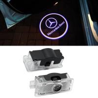ราคา ไฟหน้าเลเซอร์โลโก้หลอดไฟโปรเจคเตอร์ LED ต้อนรับประตูรถยนต์2ชิ้นสำหรับ Mercedes Benz E ซีแอลเอสซีแอลเอคลาส C218 A207 C207 C117 E500 E260 CLA180 E350 CLA45 CLA250 CLS250 E200 CLS300 CLA200 CLA220 CLS63 