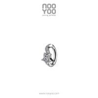 ราคา NooYoo จิวสะดือสำหรับผิวแพ้ง่าย CoCr NF Oval Belly Clicker Star with Cubic Zirconia (21061016470)