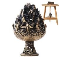 ราคา กระถางทองเหลืองเตาเผากำยานรูปกรวยแบบโบราณของชาวพุทธพิธีชงชาประดับแบบของตกแต่งบ้านทนทานทนทานต่อการแตกแบบดั้งเดิม (20255919622)