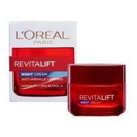 ราคา LOreal Paris Revitalift Night Cream 50 g ลอรีอัล ปารีส รีไวทัลลิฟท์ไนท์ครีม 50 กรัม 1 กระปุก สีแดง (1016092934)