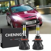 ราคา สำหรับ Ford Fiesta ปี2010 2017 ไฟหน้า หลอดไฟหน้า LED ไฟต่ำ6000K 12V 32V Qty2สีขาวสว่าง (16117130601)