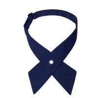 ราคา คอซอง โบว์ไขว้ โบว์นักเรียน ชุดนักเรียน คอซองนักเรียน Cross Bow Tie Women Student Uniform Solid Adjustable Tie Shirt Girls Clothing Accessories (19374114110)