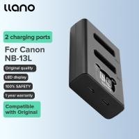 ราคา Llano ที่ชาร์จกล้อง NB 13L LED USB ดิจิตอลช่องคู่สำหรับ G5X G7X G9 G9X เครื่องหมาย G7C Sx620HS Ii SX720HS ฯลฯ (19920644512)