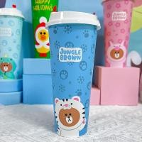 ราคา แก้วต่อพ่วง line Friends ของแท้จากสตูดิโอแก้วหลอดดูดลายหมีบราวน์คอนนี่กระต่ายพวงกุญแจแก้วน้ำตุ๊กตา (19400894020)