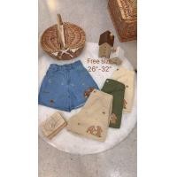 ราคา 463 I กางเกงยีนส์ขาสั้นสาวอวบ ขาสั้นยีนส์ไซส์ใหญ่รุ่นกระต่ายคู่ เอว 34 42 (19470580335)