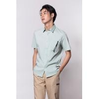 ราคา ESP เสื้อเชิ้ตแขนสั้นแต่งกระเป๋า ผู้ชาย สีเขียว Short Sleeve Shirt with Front Pocket 03737 (20003885331)
