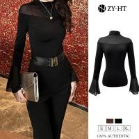 ราคา ZYHT EraVogue เสื้อผ้าผู้ญิง เสื้อสีดำ เสื้อสีน้ำตาล เสื้อแขนยาว เสื้อแฟชั่นผญ เสื้อเกาหลี เสื้อเซ็กซี่ 6083 (21205167037)