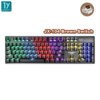 ราคา Tsunami JX 104 MK 02 Compact Mechanical Gaming Keyboard RGB คีบอร์ดแมคคานิคอล Outemu Switch มีประกัน (20666953136)
