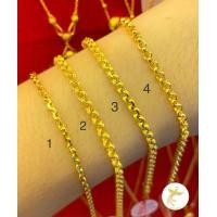 ราคา สร้อยมือครึ่งสลึง 1 9 กรัม ทองคำแท้จากเยาวราช ขายได้จำนำได้ มีใบรับประกันสินค้า ส่งฟรี (10743311535)