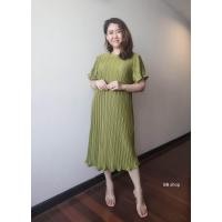 ราคา FASHION Pleat dress b177Twiz ชุดอัดพลีท ชุดเดรสอัดพลีทสีพื้นเนื้อผ้าทวิซพลีทยืดFreesize ชุดใส่ออกงาน เดรสงานแต่ง เดรสสุภาพ ชุดทำงาน แฟชั่นสาวอวบ เดรสคุณแม่ ชุดคลุมท้องอัดพลีท (19758116189)