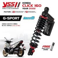 ราคา โช๊ค YSS G Sport BLACK SERIES Click160 ปี2022 แถมฟรีสปิง Heavy Duty บรรทุกหนัก ประกันศูนย์1ปี แถมเสื้อYSSแท้ทุกออเดอร์ (19100640019)